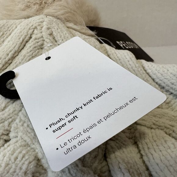 New Lululemon x Peloton Cable Knit Pom Pom Beanie Hat Bone O/S $58-LW9FLDS BONE main image 5
